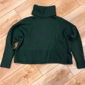 Madewell Sadler Turtleneck Sweater Women’s Small Deep Forest/Dark Green